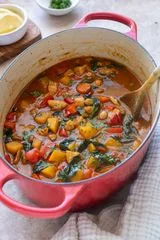 Moroccan Chicken Soup with Chickpeas