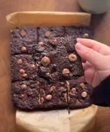 Fudgy Chocolate Chip Hazelnut Brownies