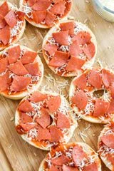 Air-Fryer Homemade Pizza Bagel Bites