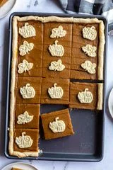 Sheet Pan Pumpkin Pie