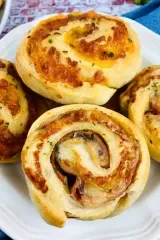 Baked Ham and Cheese Roll Ups