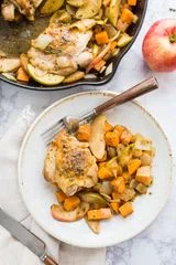 One Skillet Apple Cider Chicken