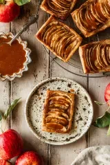 Mini Caramel Apple Tarts with Puff Pastry