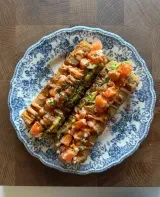 Crispy Sashimi Sushi Hotdogs