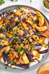 Roasted Squash Salad With Whipped Feta