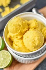 4-Ingredient Mango Lime Nice Cream