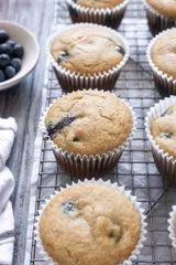Blueberry Oat Flour Muffins