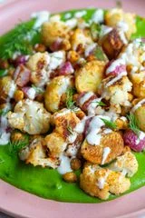 Roasted Veggie Green Goddess Bowls