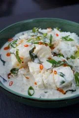 Thai-Inspired Coconut Lemongrass Poached Fish
