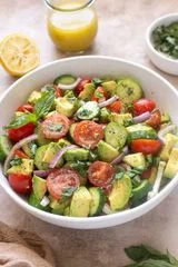 Cucumber Tomato Avocado Salad