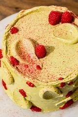 Pistachio Raspberry Cake