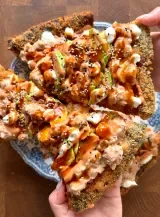 Crunchy Tuna Sushi Pizza 