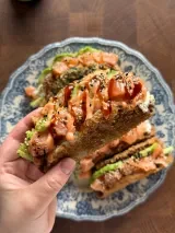 Crispy Sashimi Sushi Tacos