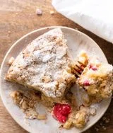 Brown Butter Raspberry Almond Coffee Cake