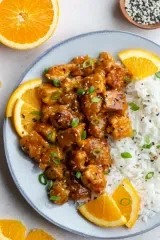 Crispy Orange Tofu (vegan)