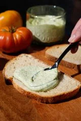 Tomato Sandwich with Basil Mayo