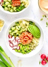 Easy Smoked Salmon Rice Bowls