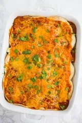 Loaded Veggie Enchilada Casserole
