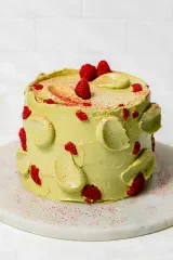 Pistachio Raspberry Cake