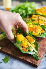 Mango Chicken Lettuce Wraps