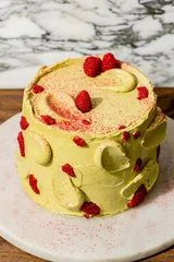 Pistachio Raspberry Cake