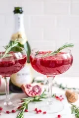 Pomegranate Champagne Cocktail