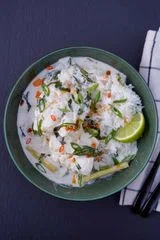 Thai-Inspired Coconut Lemongrass Poached Fish