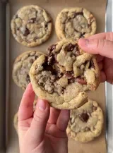 Bakery-Style Double Chocolate Chip Cookies