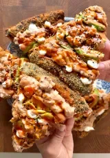 Crunchy Tuna Sushi Pizza 