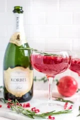 Pomegranate Champagne Cocktail