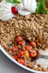 Easy Cherry Crisp Recipe
