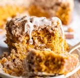 Brown Butter Pumpkin Vanilla Crumb Cake