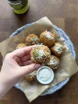 Garlic Parmesan Cheesy Potato Balls