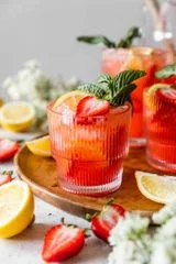 Spiked Strawberry Lemonade (with Bourbon or Vodka!)