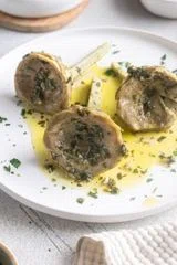 Roman Artichokes (Carciofi alla Romana)