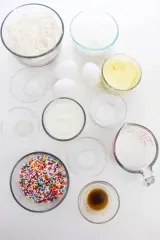 Homemade Confetti Cake