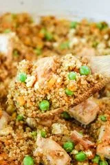 Meal Prep Chicken Quinoa Fried “Rice” Bowls