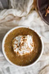 Warm Pumpkin Latte with the Vitamix Perfect Blend