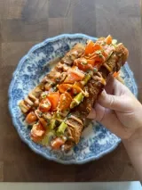 Crispy Sashimi Sushi Hotdogs