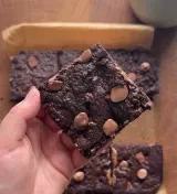 Fudgy Chocolate Chip Hazelnut Brownies