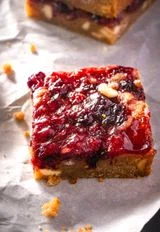 Brown Butter Mixed Berry Blondies With White Chocolate