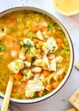 White Bean Lemon Chicken Soup