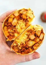 Meal Prep Soy Chorizo Breakfast Burritos