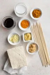 Tofu Satay with Peanut Sauce
