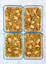 Meal Prep Chicken Quinoa Fried “Rice” Bowls