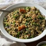 Hot Smoked Salmon Farro Salad
