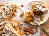 Brown Butter Pumpkin Vanilla Crumb Cake