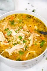 Instant Pot Ginger Chicken & Rice Soup