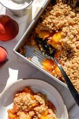 Homemade Peach Crumble