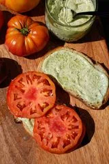 Tomato Sandwich with Basil Mayo